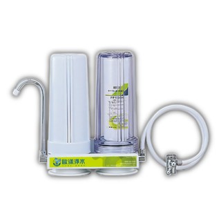 ALYA歐漾 檯上型雙道淨水器 濾水器 除氯 除泥沙鐵鏽雜質 全新公司貨 臺灣製造(CWF-A201CW)