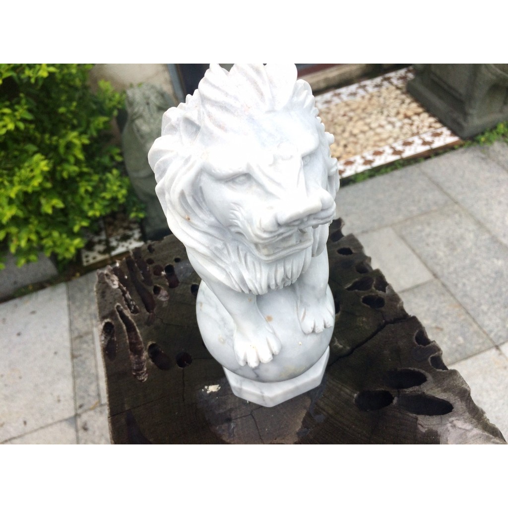 萬寶路石雕坊a102 特價獅子大理石 石雕擺件 花崗岩 青斗石 石材 藝術品 南獅 北獅 蝦皮購物
