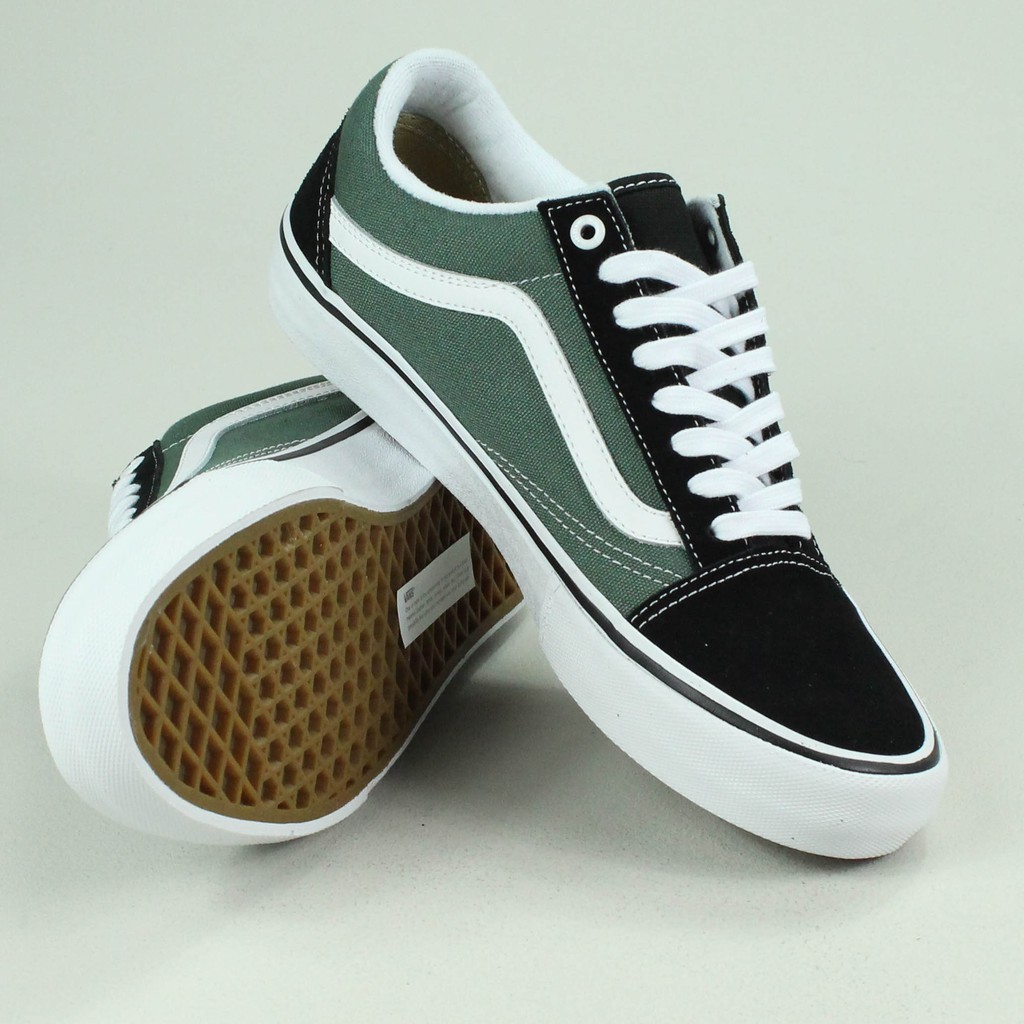 vans old skool pro duck green