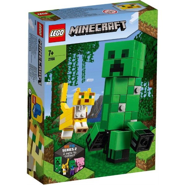 Lego Minecraft 苦力怕與山貓積木 豬與小殭屍積木 Leg21156 Leg21157 蝦皮購物