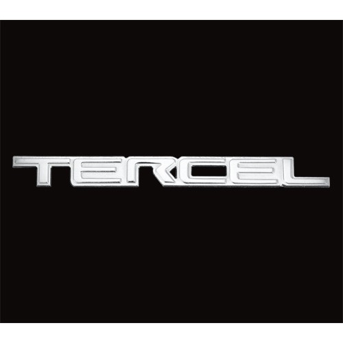 圓夢工廠 Toyota 超質感 1.5 GL TERCEL 金屬 銀色 車標 字牌 字標 字貼 同原廠款式