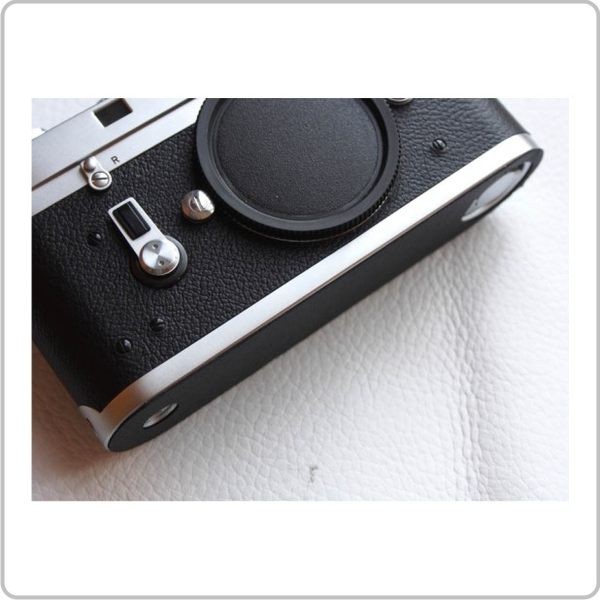 (BEAGLE) 真皮相機底座專用貼皮/相機蒙皮 Leica M2/M3/M4/M7/III/IIIf  - 黑色