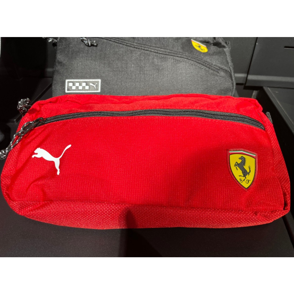 PUMA Ferrari系列 腰包 男女 休閒包 側背包 穿搭 聯名 07840701