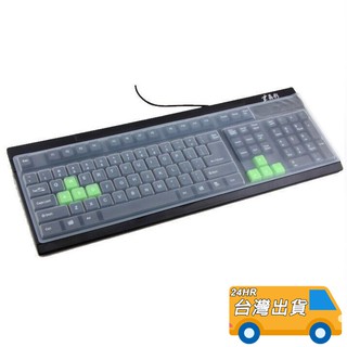 鍵盤膜 109鍵 PC 桌上型 電腦 通用鍵盤保護膜 矽膠超軟 鍵盤 鍵盤蓋 有線 無線 臺式 鍵盤保護膜 防汙 防水C