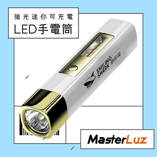 【臺灣現貨 隔日到貨】LED強光迷你充電手電筒 高亮度 露營燈 戰術手電筒 亮光迷你手電 多功能手電筒 登山 露營 照明