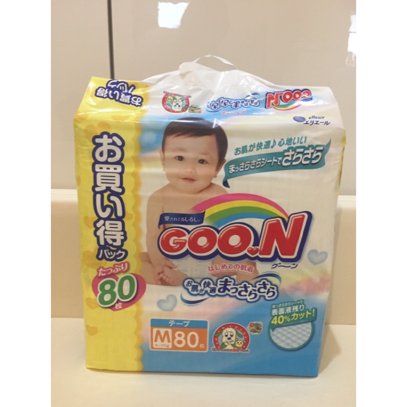 日本大王尿布 境內版 M號 costco販售 滿意寶寶 瞬潔乾爽
