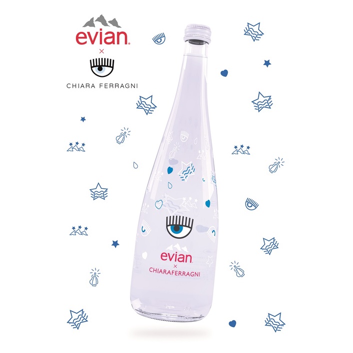 ❤ evian x CHIARA FERRAGNI 2018限量紀念瓶