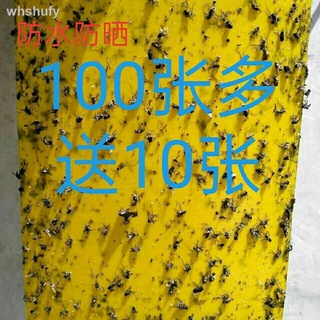 新款 黃板雙面粘蟲板誘蟲藍板紙貼黃色滅小飛蟲沾果蠅粘板果園薊馬大棚