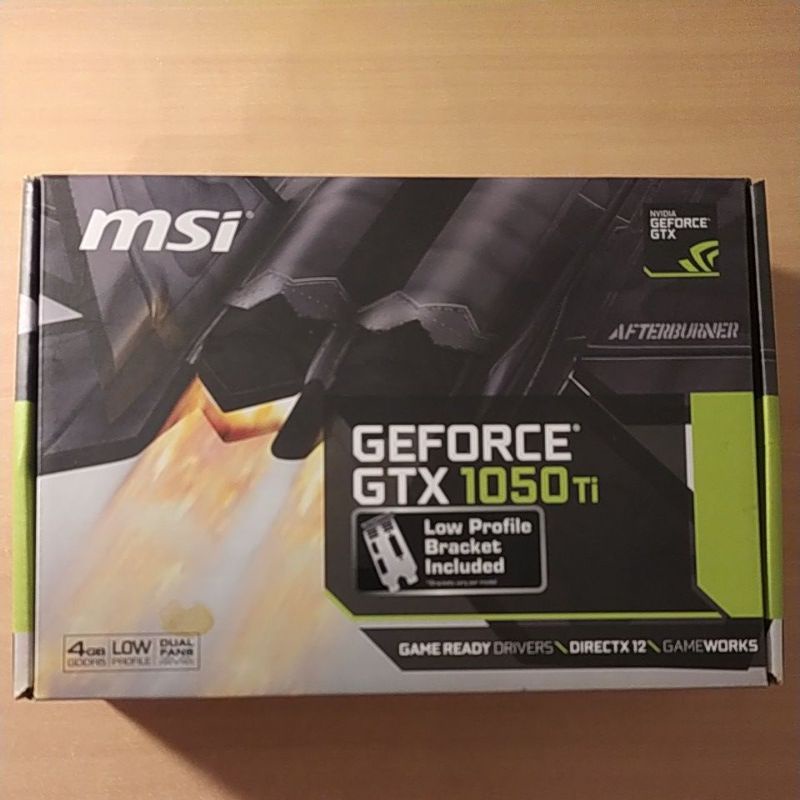 MSI GTX 1050 Ti 4G LP 顯示卡 1050ti 免插電