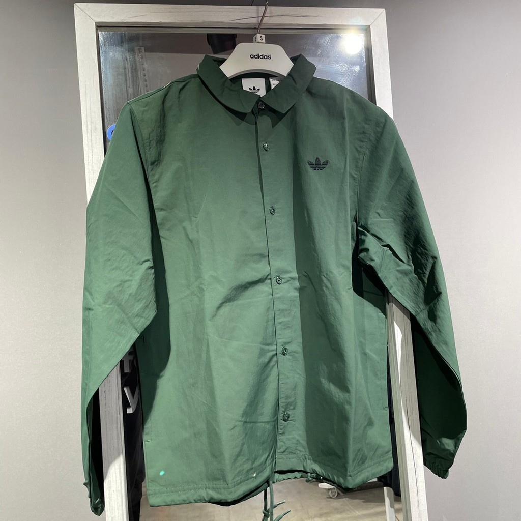 【R-MAN】 Adidas Coach Shirt 滑板 教練外套 襯衫 綠 GL9968 卡其 GL9969