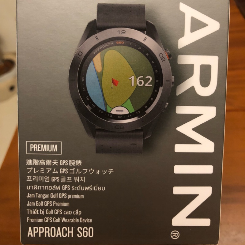 GARMIN S60 進階高爾夫GPS腕錶 Premium Approach S60 尊絕版