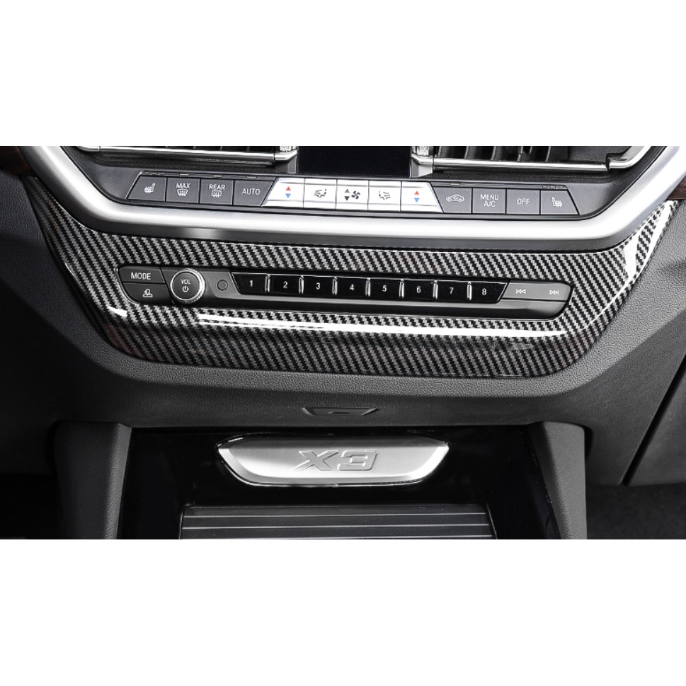 ~歐力斯~寳馬 BMW 22-24年 小改款 G01 X3 空調面板 冷氣開關面板 冷氣面板 空調裝飾框 碳纖維紋