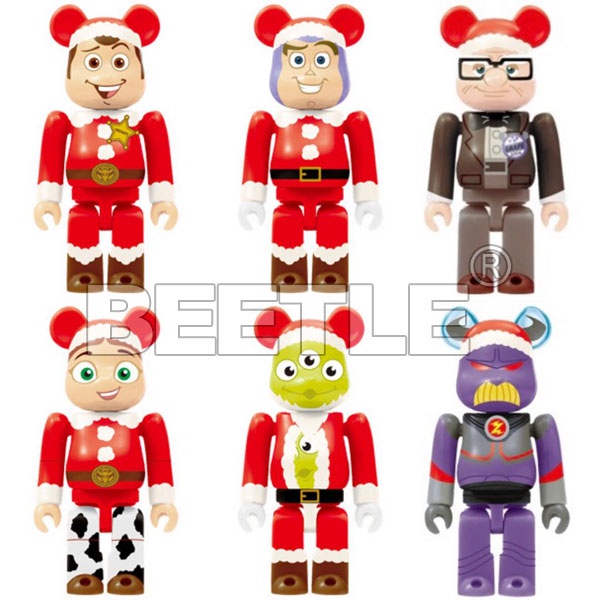 BEETLE BE@RBRICK DISNEY 聖誕節 迪士尼 皮克斯 一番賞 玩具總動員 胡迪 三眼怪 吊飾 100%