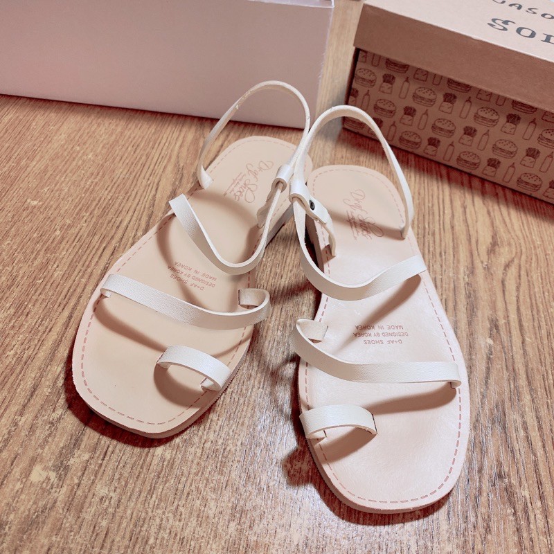 D+AF 韓國白色涼鞋