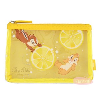 *♥:·.現貨·:*✡日本Disney迪士尼商店♥奇奇蒂蒂 檸檬 透明 筆袋 收納袋