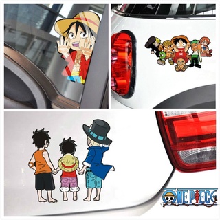 【新款!!】航海王回憶背影殺~海賊王魯夫喬巴汽車車貼 艾斯車門車窗車身車尾貼 搞笑撞玻璃車貼 防水防曬車貼電動車行李箱貼