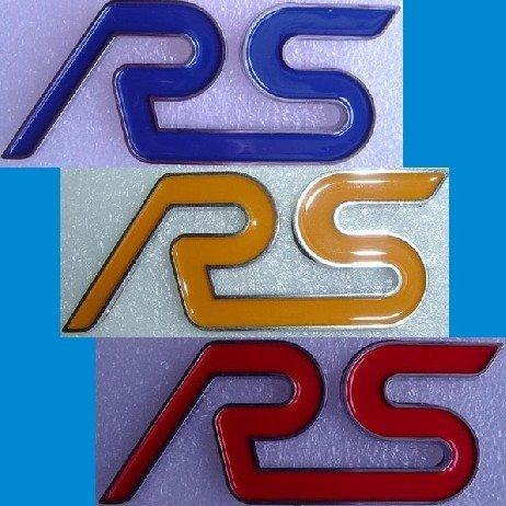 【車王小舖】汽車車標 改裝中網標 RS標誌 RS車標 貼式FOCUS