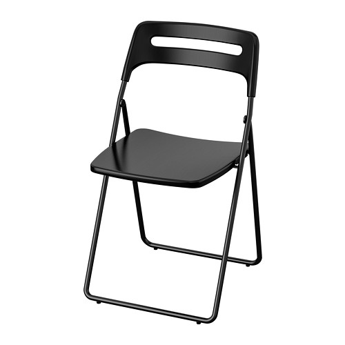 IKEA 瑞典宜家家居 NISSE 折疊椅/餐椅/工作椅/會客椅 *黑色*