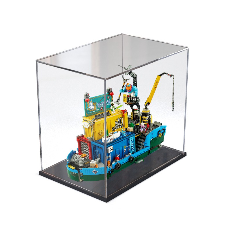 樂高 亞克力展示盒適用樂高80013悟空小俠系列萬能海上基地積木防塵罩