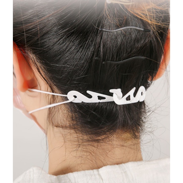 斑馬麥麥∣S型口罩掛鉤-不勒耳朵 大包=200片∣口罩耳繩調節扣 耳掛式繩 不勒耳朵口罩配件 戶外必備 醫護人員 教師