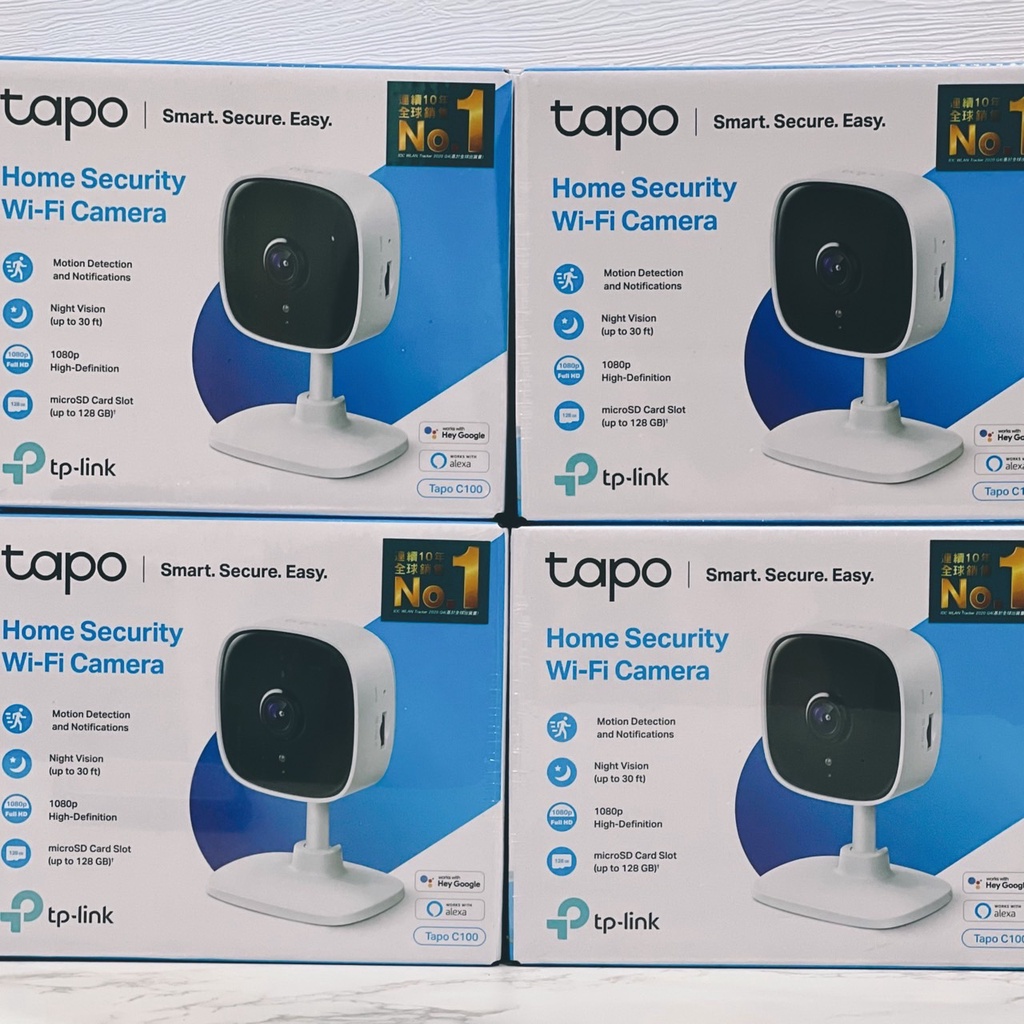 tp-link Tapo C100 wifi無線智慧1080P高清網路攝影機 監視器