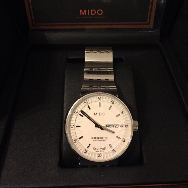 二手美品 MIDO All Dial 羅馬競技場天文台機械腕錶-42mm