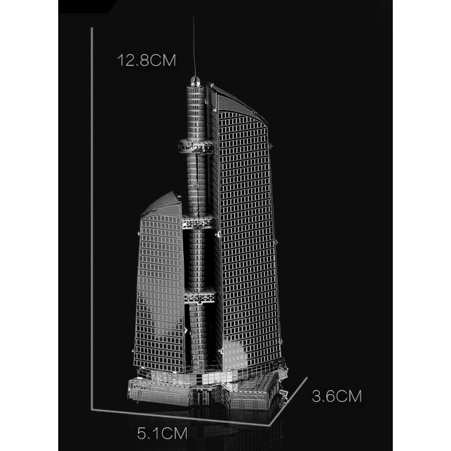 3D金屬拼圖 莫斯科聯邦大樓 3D金屬拼圖