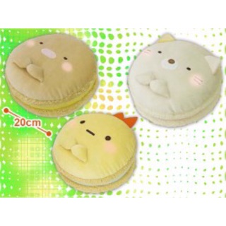 【愛麗絲日貨屋】日本正版 角落生物 角落小夥伴 貓咪/炸豬排/炸蝦 超柔軟 馬卡龍抱枕 景品 出清特價