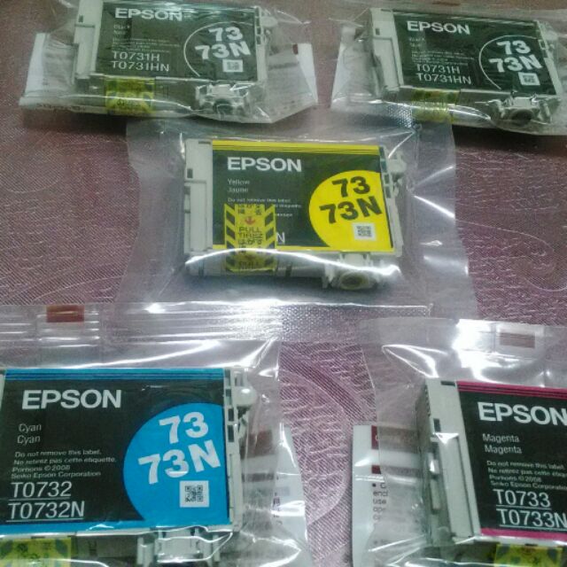 EPSON原廠裸包墨匣73HN(23年兩個盒裝950元)