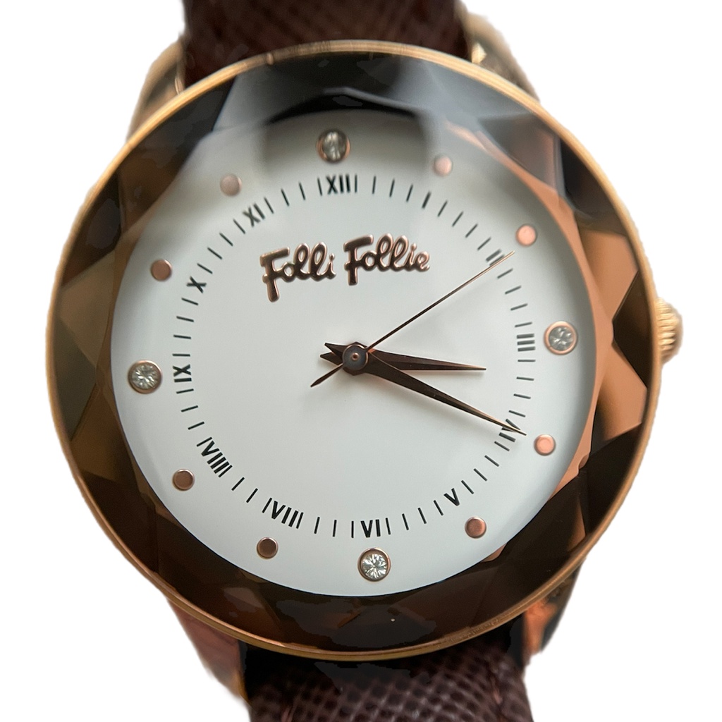 Folli Follie 手錶【現貨】全新正品 女用手錶 對錶 石英錶 女錶 皮錶帶 圓盤 送禮 禮品 交換禮物