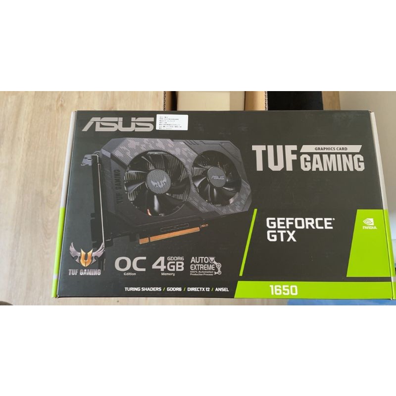 ASUS 華碩 TUF-GTX1650-O4GD6-GAMING 顯示卡