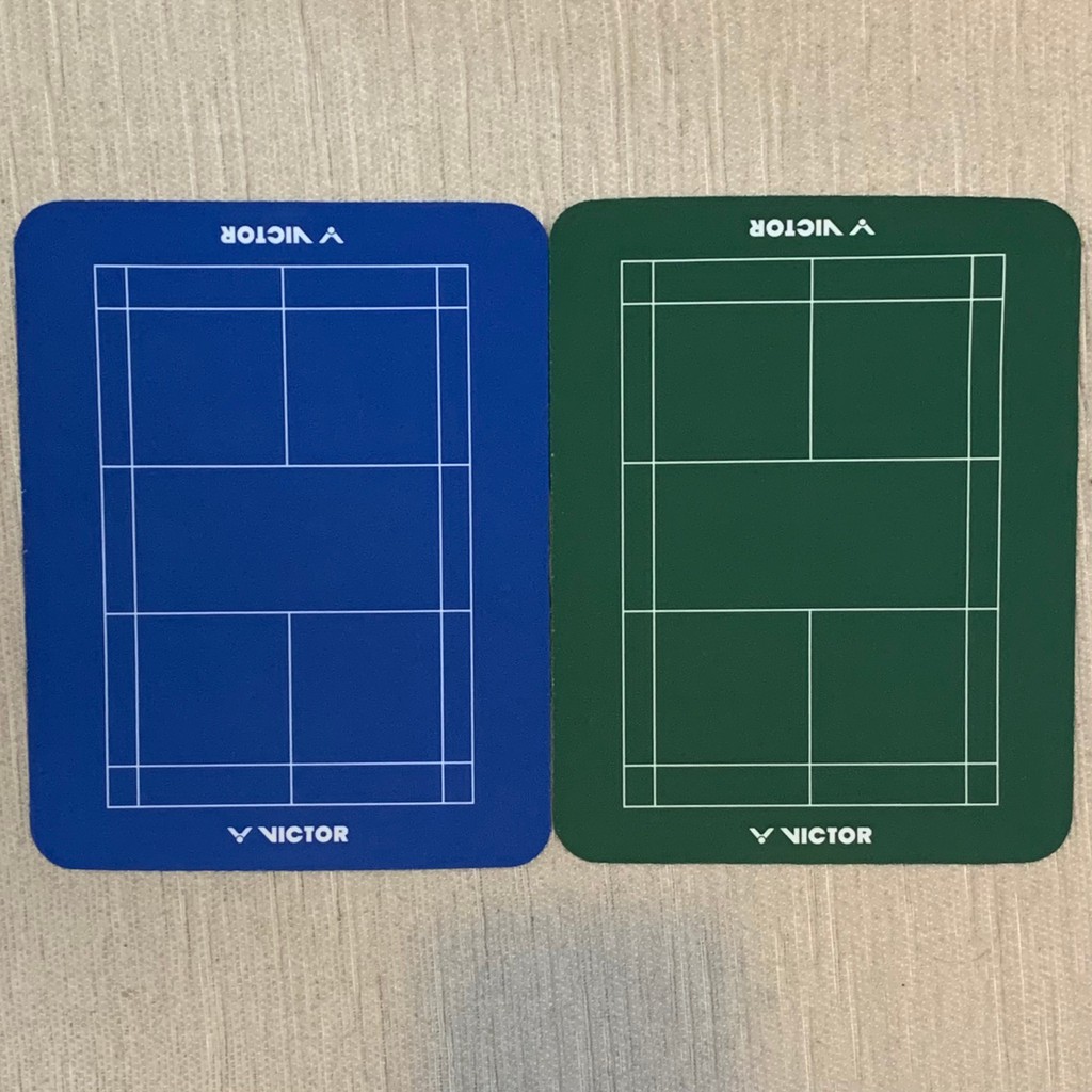 【英明羽球】勝利 (VICTOR) 球場 造型 滑鼠墊 C-P0038 (綠/藍)