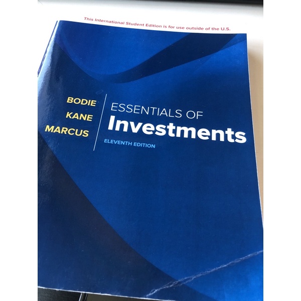 Essentials of Investments 11版