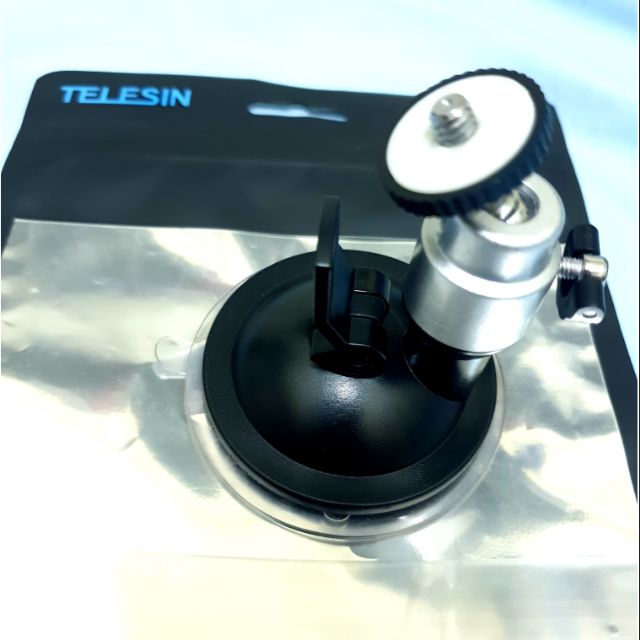 TELESIN gopro超強力 車載吸盤hero6/5/4小蟻汽車強力車內外支架三腳吸盤