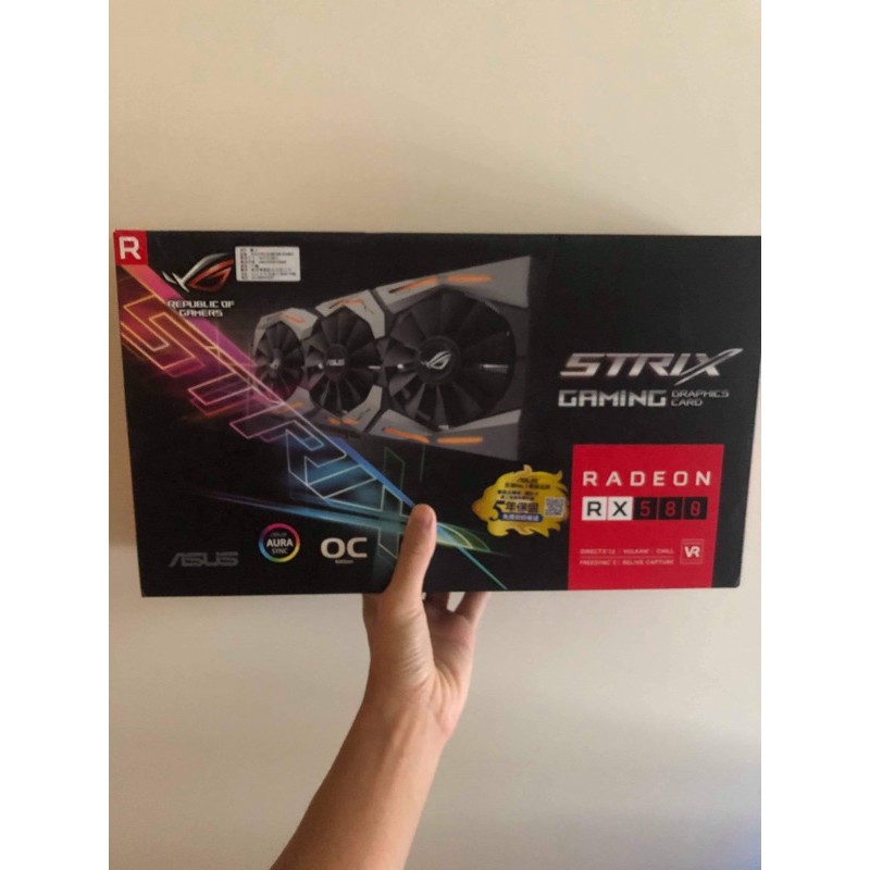 ASUS rog strix Rx580 8G  盒子還很新