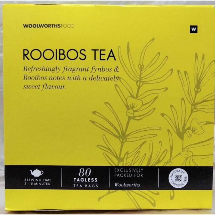 南非國寶茶 Woolworth - Rooibos tea 原味 (80小包)-盒裝