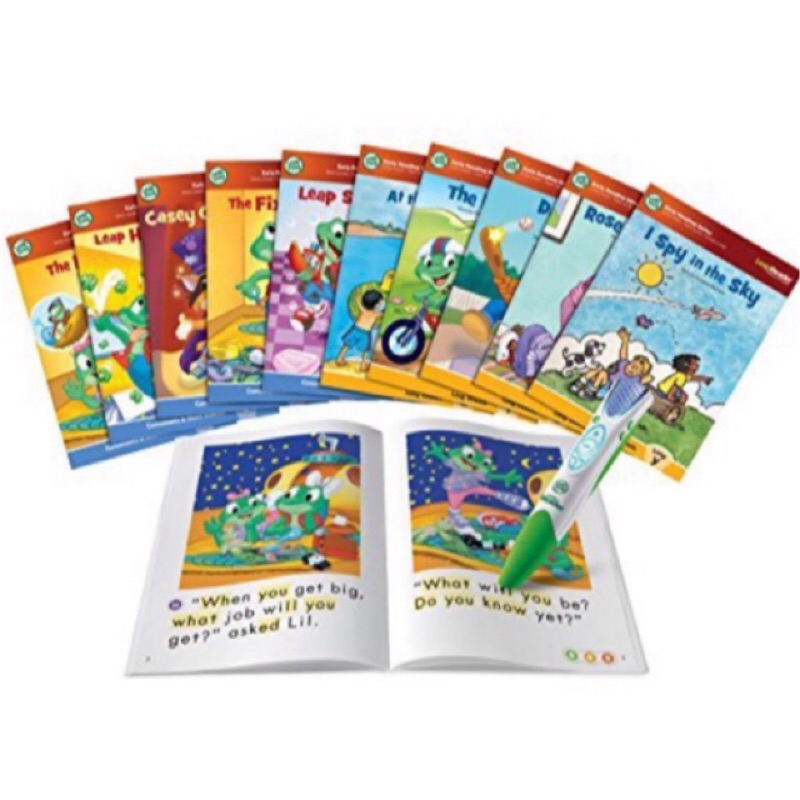（現貨二手🇺🇸leap frog點讀含書）Leapfrog reader 跳跳蛙點讀筆 含10入書本