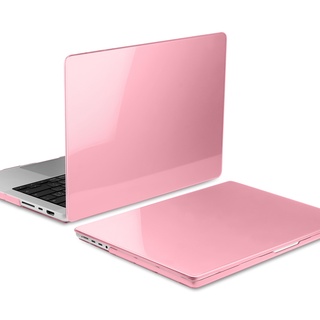 水晶保護殼適用MacBook M1 M2 M3芯片 Pro 13 14 15 16 Air 11 12吋小清新塑料外殼