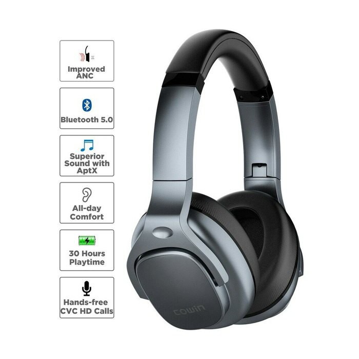 COWIN E9 主動降噪無線藍牙耳機 藍牙5.0 無線耳機 耳罩式耳機 30H續航力【eYeCam】現貨 公司貨