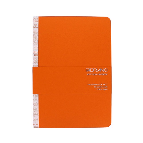 FABRIANO Ecoqua Notebook/ Soft Touch/ A5/ Orange　eslite誠品