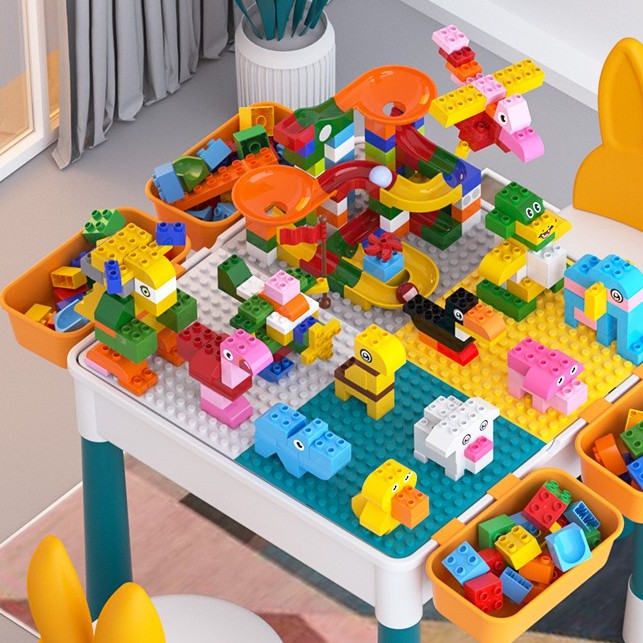 兒童玩具 益智玩具 玩具 積木玩具兒童樂高積木玩具大顆粒積木桌多功能男女孩子拼裝益智力動腦寶寶