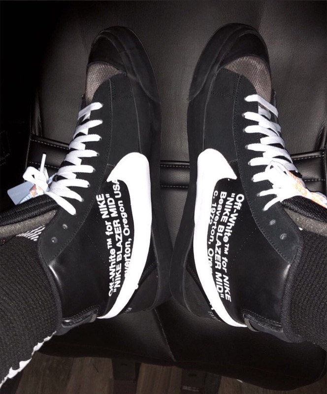 nike off white blazer black