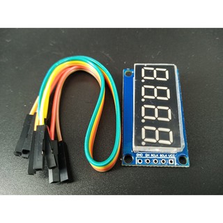 【環島科技]0.4寸四位數碼管 顯示模組 74HC595 驅動4位數碼管 Arduino 四位數顯示模組