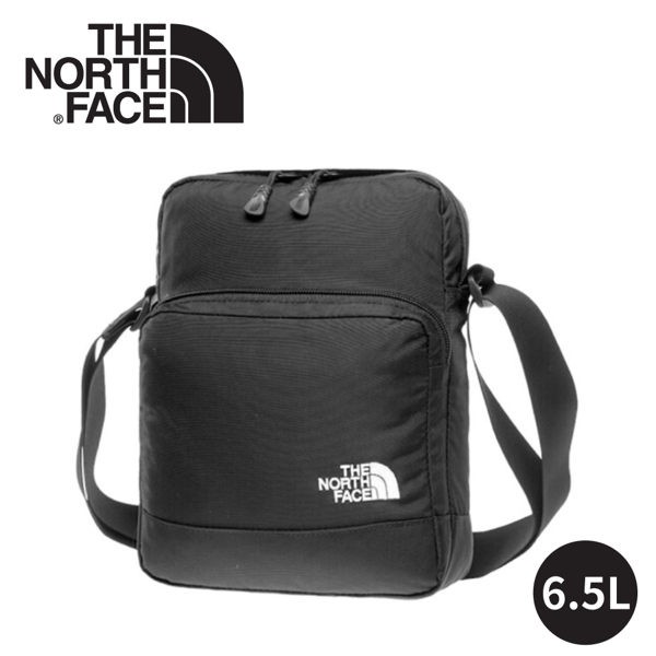 【The North Face 6.5L超輕耐磨斜背包《黑/白》】2SAE/側背包/單肩包/休閒背包/悠遊山水