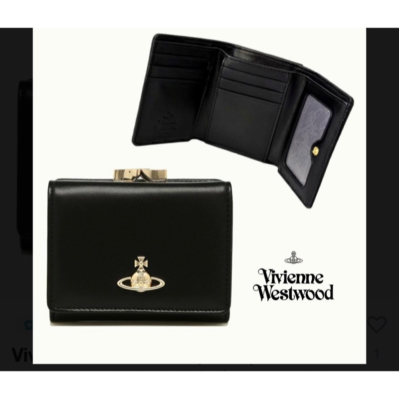 2手短夾（9成新）Vivienne Westwood皮夾 錢包100%正品 使用狀況良好無刮傷