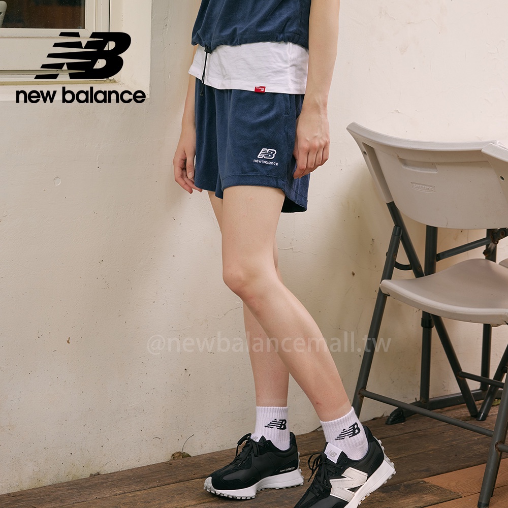 【New Balance】NB短褲_女性_藍色_WS21503NGO