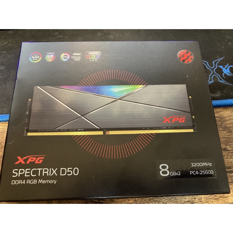 ADATA XPG SPECTRIX D50 記憶體 8GB *2 3200MHz