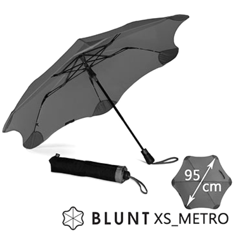 紐西蘭Blunt 專業超強抗風雨傘xs  紳士灰
