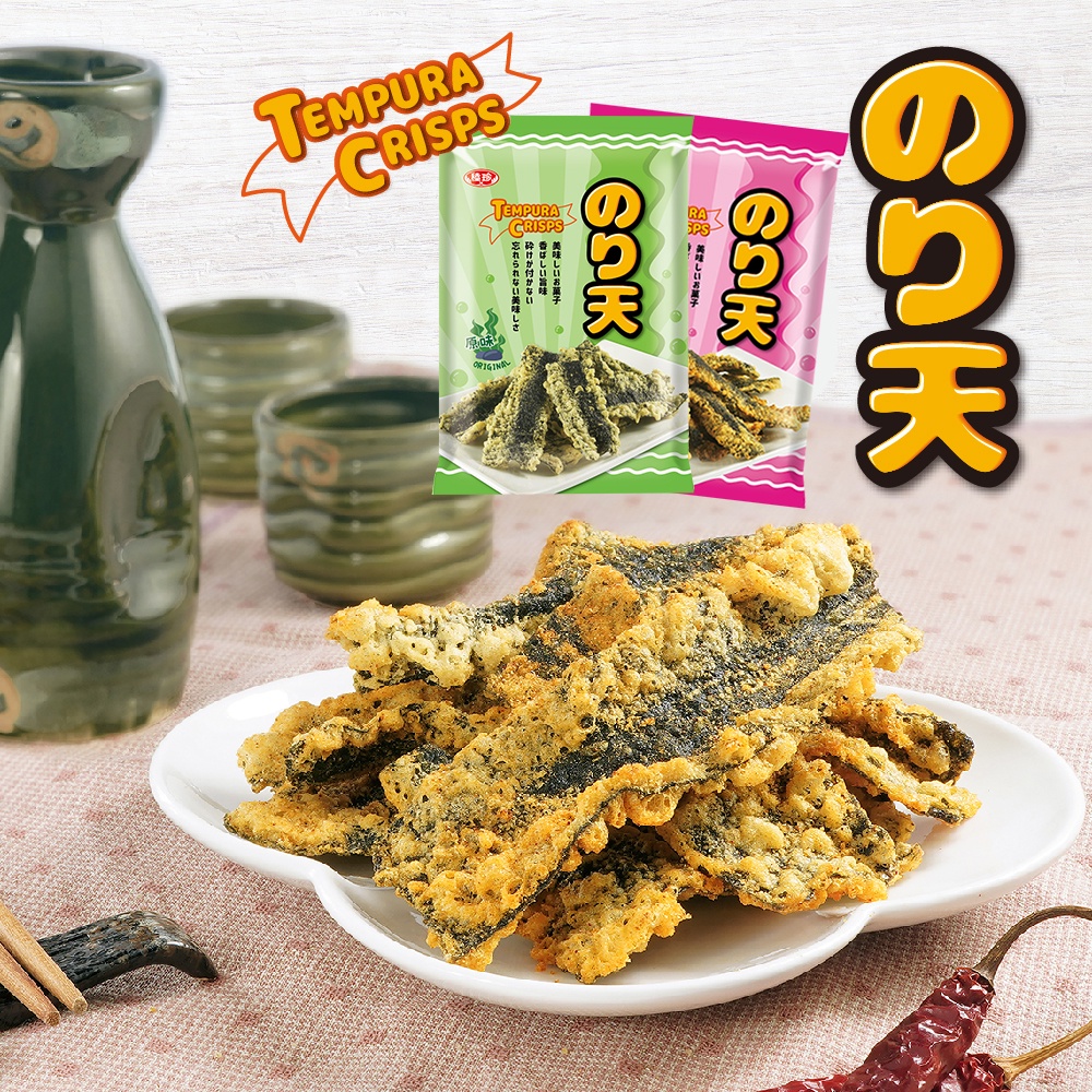 泰國小浣熊   天婦羅海苔 -原味/辣味 35g