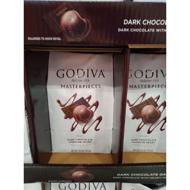 好市多 Costco Godiva 心型黑巧克力 415 公克